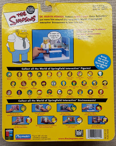 The Simpsons "Dr. Marvin Monroe" WORLD OF SPRINGFIELD - Series 10 Interactive Figure (Playmates) 