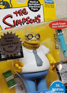 The Simpsons "Dr. Marvin Monroe" WORLD OF SPRINGFIELD - Series 10 Interactive Figure (Playmates) 