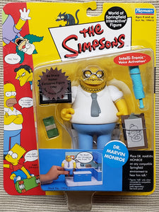 The Simpsons "Dr. Marvin Monroe" WORLD OF SPRINGFIELD - Series 10 Interactive Figure (Playmates) 