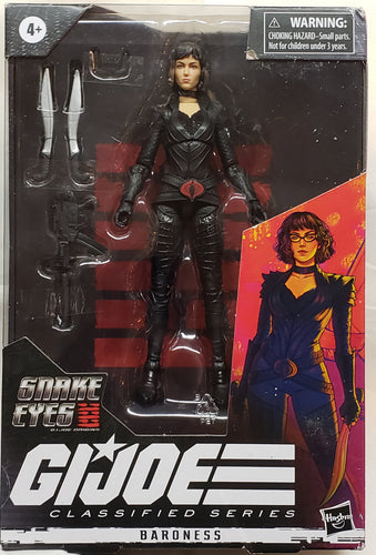 Hasbro GI JOE Classified Series SNAKE EYES Movie #19 Baroness 6” Action Figure