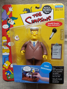 The Simpsons "Kent Brockman" WORLD OF SPRINGFIELD - Series 5 Interactive Figure (Playmates) 