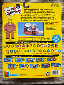 The Simpsons "Kent Brockman" WORLD OF SPRINGFIELD - Series 5 Interactive Figure (Playmates) 