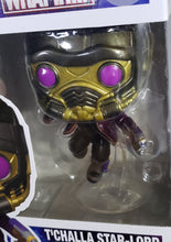 Load image into Gallery viewer, T&#39;CHALLA as STAR-LORD &quot;MARVEL: WHAT IF...?&quot; Funko POP! #871 (Heroes, Comics)