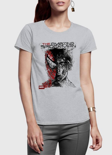 The Amazing Spider-Man, Half Sleeves Women T-shirt