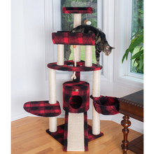 Load image into Gallery viewer, Armarkat B5806 Classic Real Wood Cat Tree With Multiple Features, Jackson Galaxy Approved, Four Levels With Rope, Basket, Ramp, Perch, and Condo