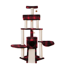 Load image into Gallery viewer, Armarkat B5806 Classic Real Wood Cat Tree With Multiple Features, Jackson Galaxy Approved, Four Levels With Rope, Basket, Ramp, Perch, and Condo