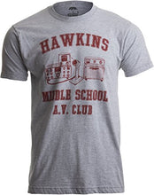 Load image into Gallery viewer, Hawkins Middle School A.V. Club (Stranger Things) Vintage Style 80s Costume AV Hawkins T-Shirt