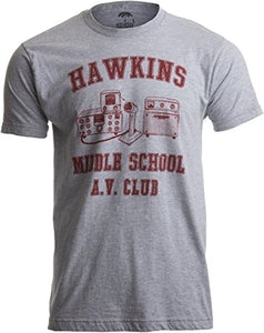 Hawkins Middle School A.V. Club (Stranger Things) Vintage Style 80s Costume AV Hawkins T-Shirt