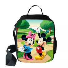 Load image into Gallery viewer, Disney Mickey Minnie Mouse Cooler Lunch Bag Cartoon Girls Portable Thermal Food Picnic Bags for School Kids Boys Box Tote