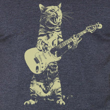 Load image into Gallery viewer, Rock &amp; Roll, Cat Playing Guitar T Shirt