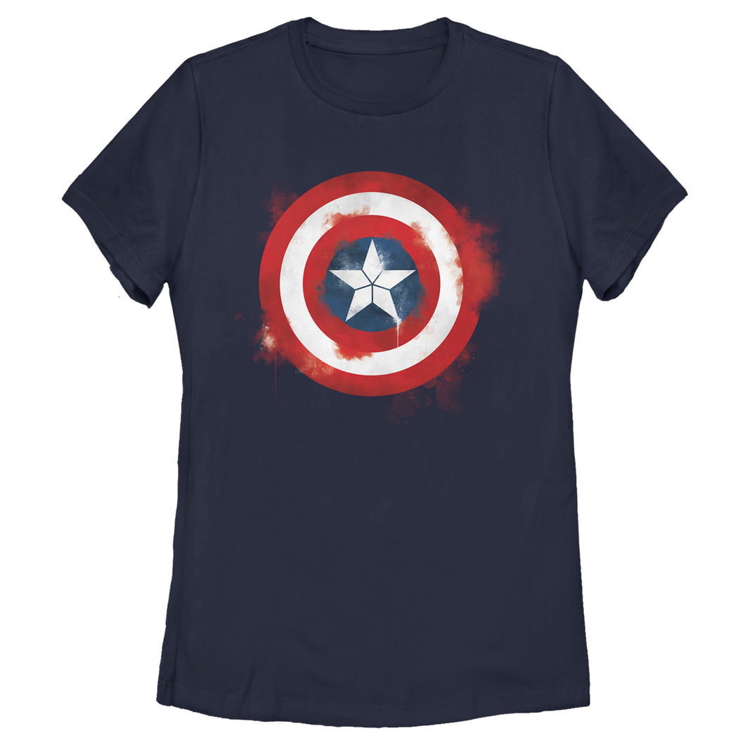 Women's Marvel Captain America Spray Logo T-Shirt