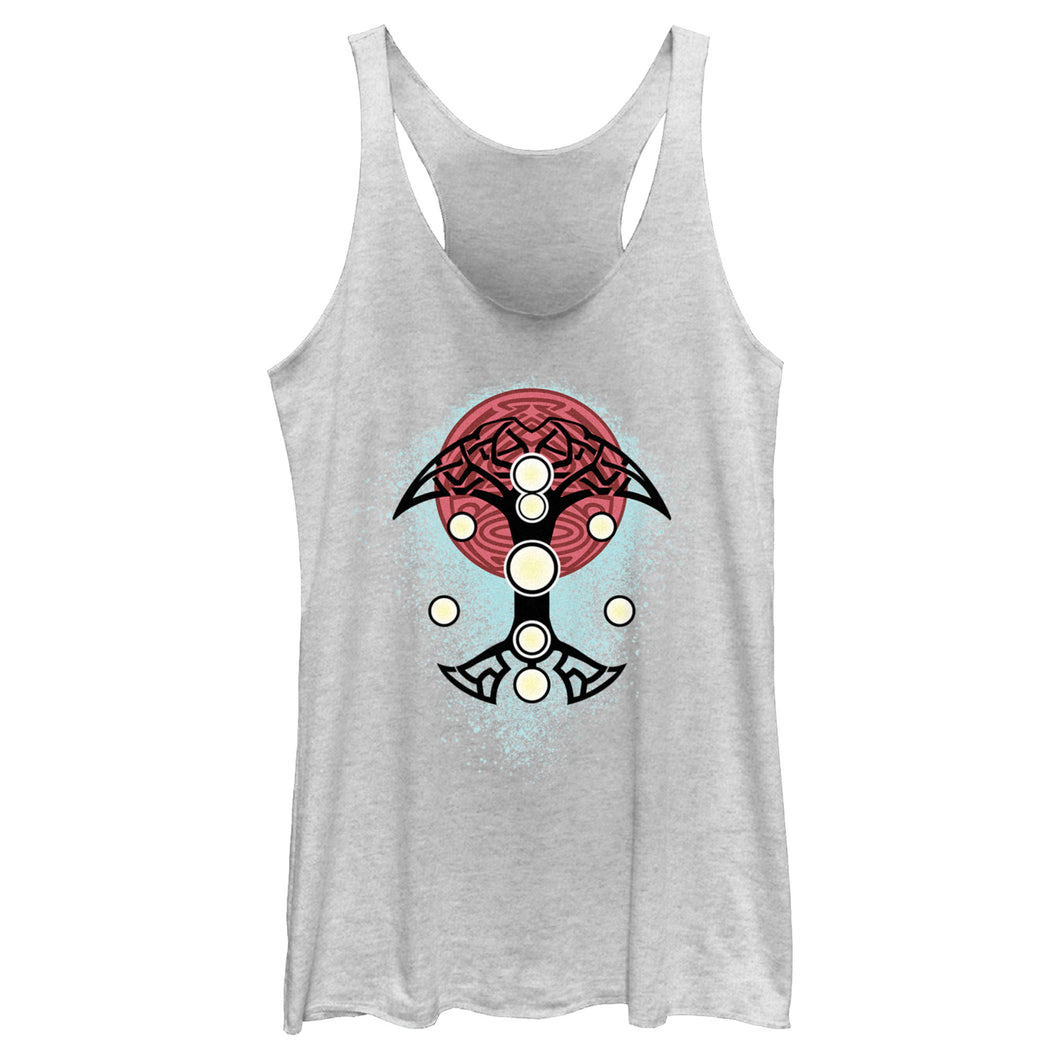 Junior's Marvel Thor Love and Thunder Blue Splatter Tank Top