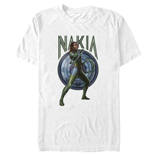 Load image into Gallery viewer, Men&#39;s Marvel Black Panther Wakanda Forever Nakia Shield T-Shirt