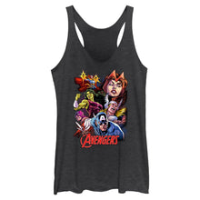 Load image into Gallery viewer, Junior&#39;s Marvel Avengers Classic Group Collage Tank Top