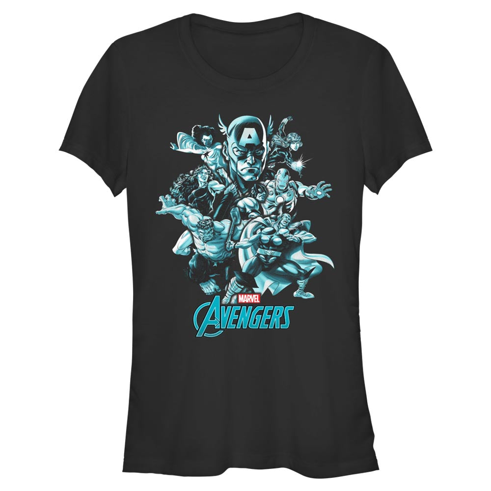 Junior's Marvel Avengers Classic Avengers Groupshot T-Shirt