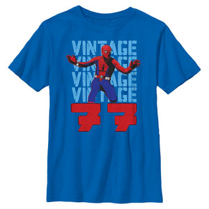 Boy's Marvel Spider-Man Beyond Amazing VINTAGE 77 SPIDEY T-Shirt