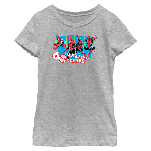 Girl's Marvel Spider-Man Beyond Amazing 60 AMAZING YEARS T-Shirt