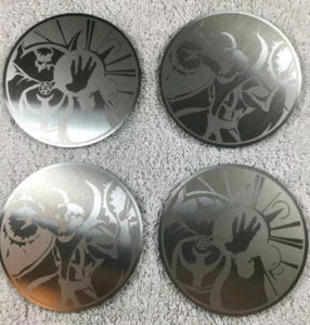 Marvel DOCTOR STRANGE Stainless Steel Metal Coaster Set. Loot Crate Goods & Gear