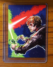 Load image into Gallery viewer, Bam! Exclusive Artist Select Trading Card LUKE SKYWALKER &quot;The Battle&quot; by Jack Geiger of/2500 STAR WARS