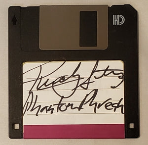 RENOLY SANTIAGO Autograph "PHREAK" in HACKERS Signed 3.5" Floppy Disc with Certificate Of Authenticity by Beckett