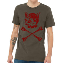 Load image into Gallery viewer, Danger Kitty, Cat &amp; Crossbones T Shirt