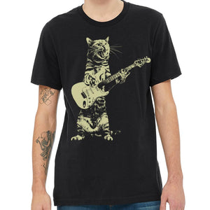 Rock & Roll, Cat Playing Guitar T Shirt