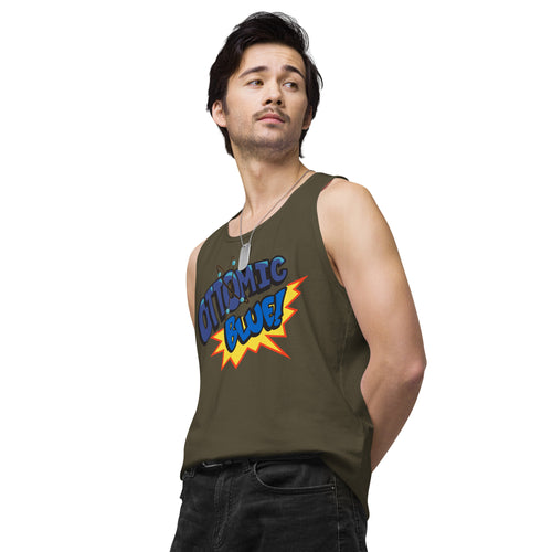 Ottomic Blue LOGO on Men’s premium tank top