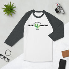 Load image into Gallery viewer, &quot;It Will Always Be Great Woods To Me&quot; 3/4 Sleeve Unisex Raglan Shirt