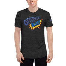 Load image into Gallery viewer, OTTOMIC BLUE Unisex Tri-Blend Track Shirt with Logo on sleeve. Various colors and sizes