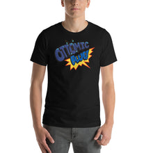 Load image into Gallery viewer, OTTOMIC BLUE &quot;Comic Logo&quot; Short-Sleeve Unisex T-Shirt.  Available in various colors and sizes