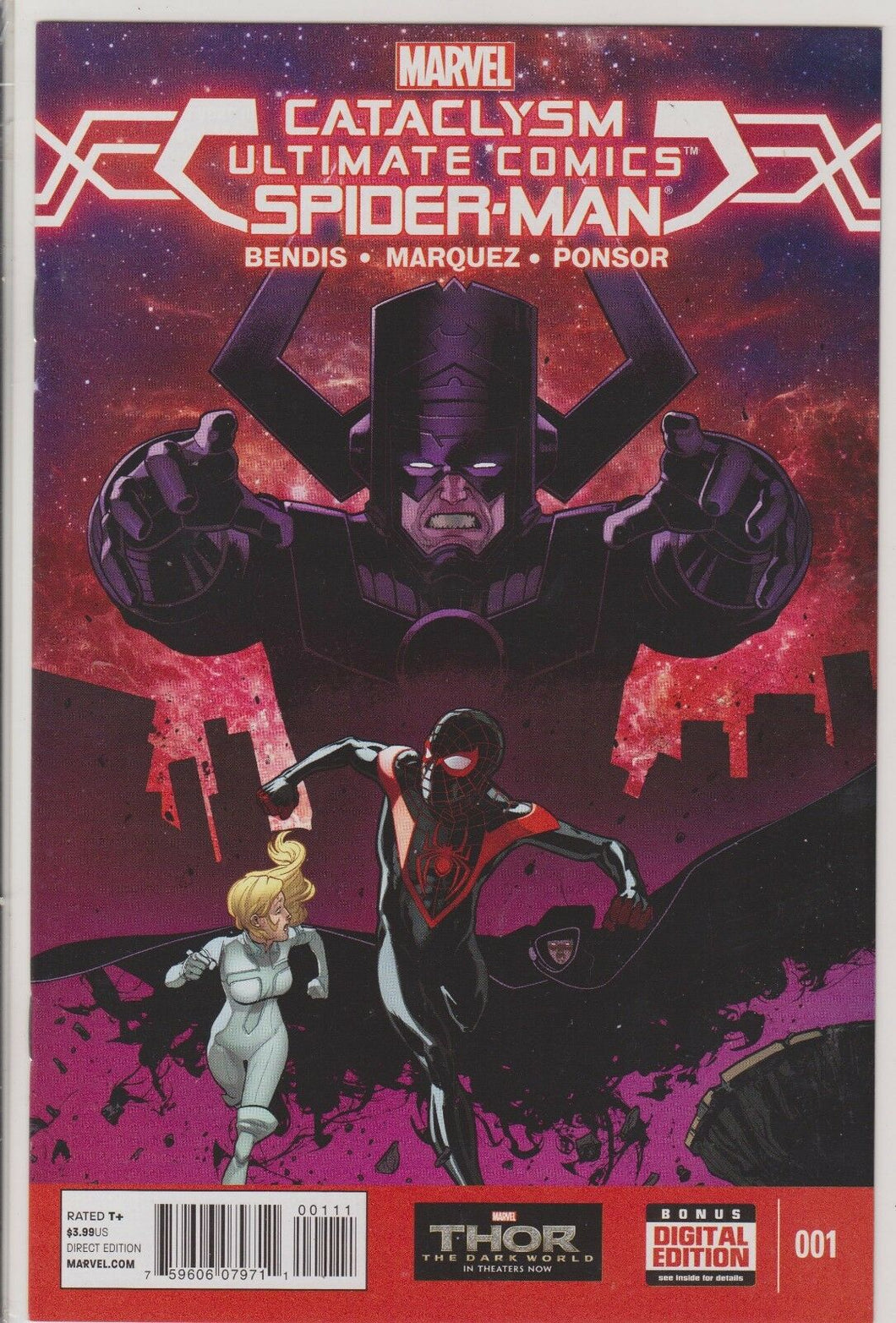 Cataclysm: Ultimate Spider-Man #1 Marvel Comics, Miles Morales ft Cloak Dagger