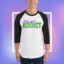 Load image into Gallery viewer, Heroine Addict (SHE HULK inspired, Half Tone Design) 3/4 Sleeve Raglan Shirt