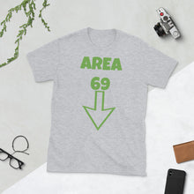 Load image into Gallery viewer, AREA 69 shirt. Inspired by Terry on SOLAR OPPOSITES on Hulu. Various Colors and sizes