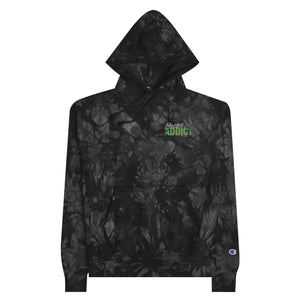 Heroine Addict (SHE HULK inspired Design) Embroidered Unisex Champion Tie-Dye Hoodie