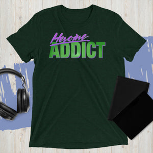 Heroine Addict (SHE HULK inspired, Full Tone Design) Unisex Tri-Blend T-Shirt | Bella + Canvas 3413