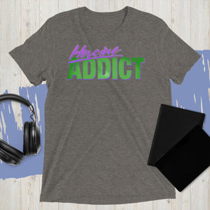 Heroine Addict (SHE HULK inspired, Full Tone Design) Unisex Tri-Blend T-Shirt | Bella + Canvas 3413