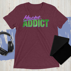 Heroine Addict (SHE HULK inspired, Full Tone Design) Unisex Tri-Blend T-Shirt | Bella + Canvas 3413